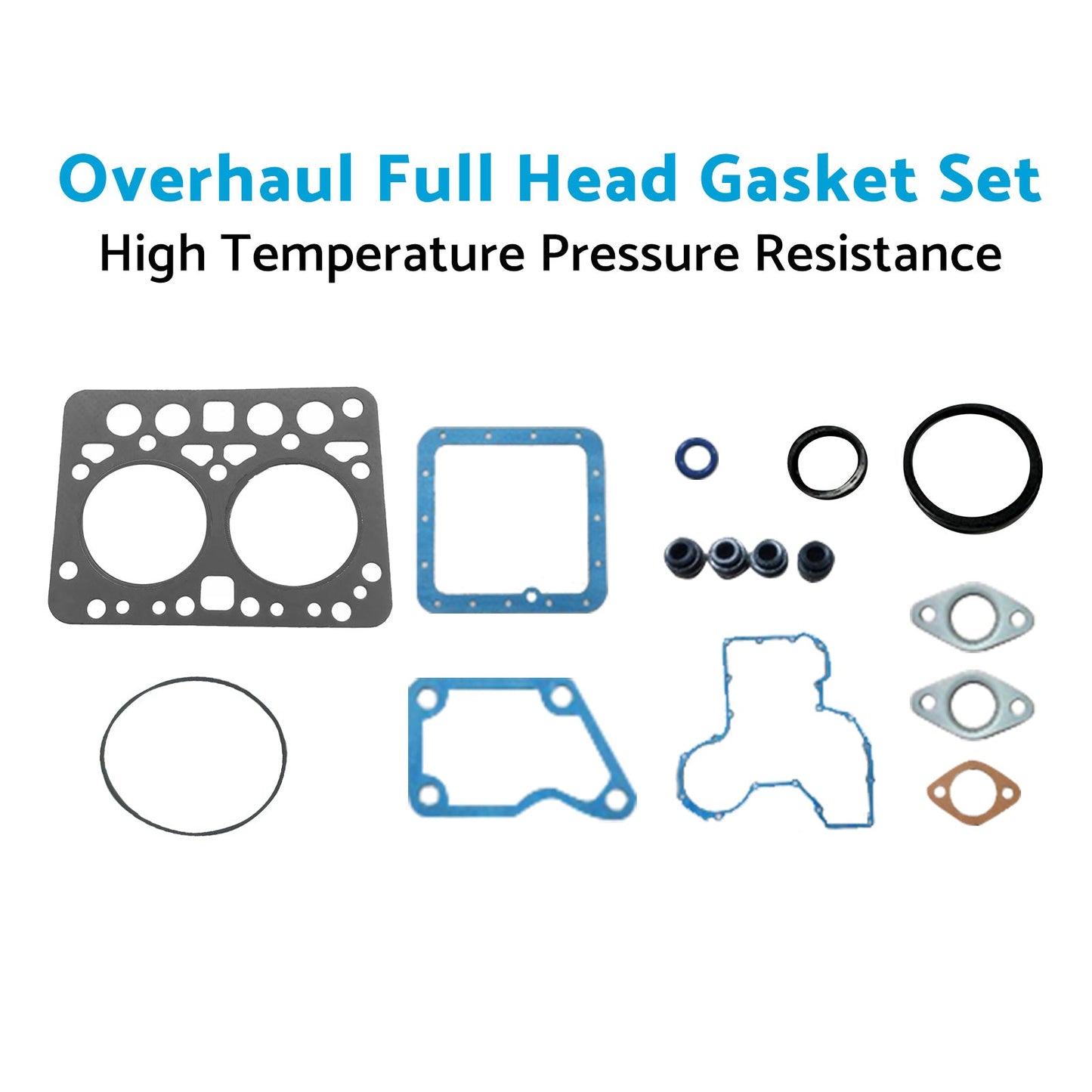 Overhaul Full Head Gasket Set Kit Suitable for Kubota ZL600 B6000 Tractor Engine - Frazy's Auto Parts