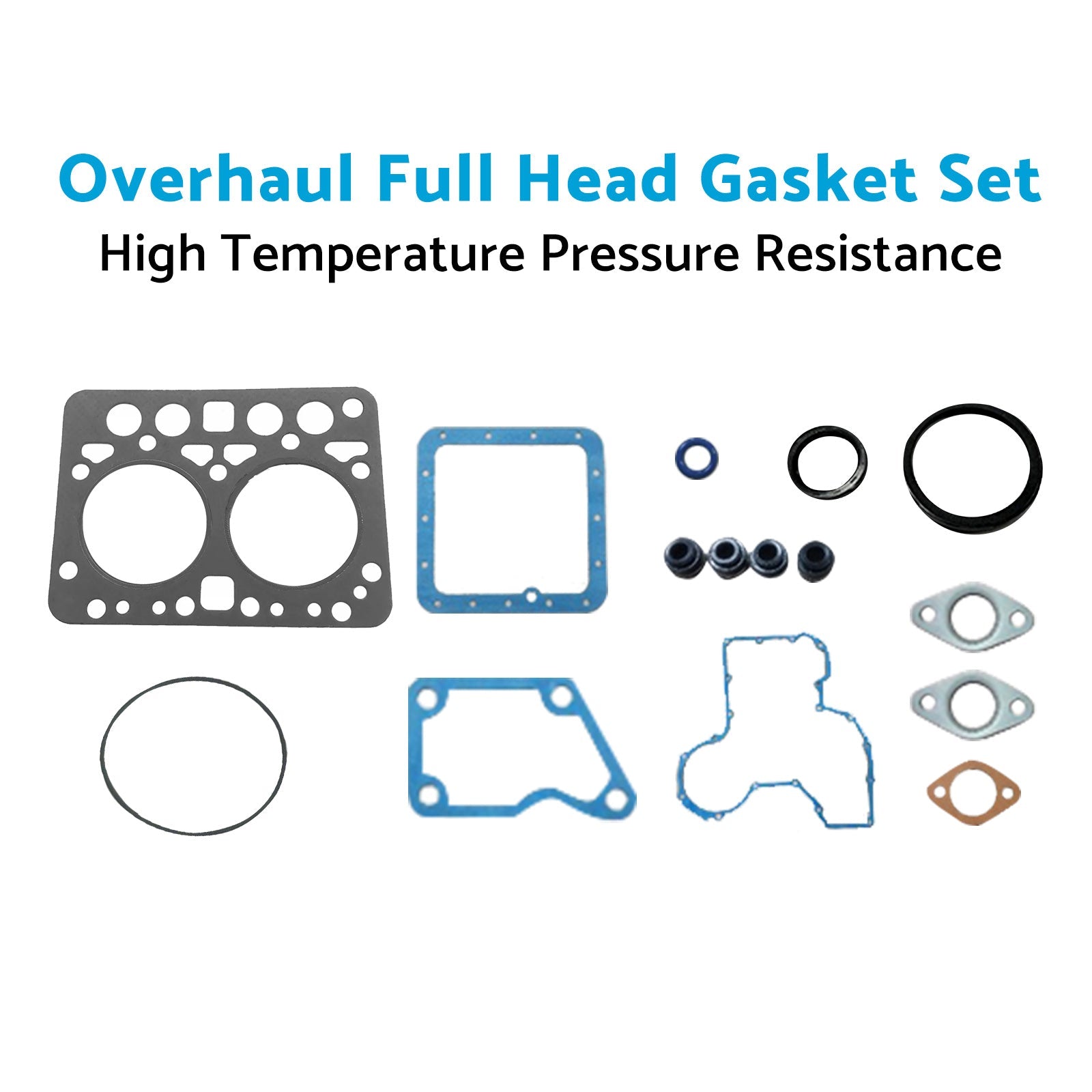 Overhaul Full Head Gasket Set Kit Suitable for Kubota ZL600 B6000 Tractor Engine - Frazy's Auto Parts
