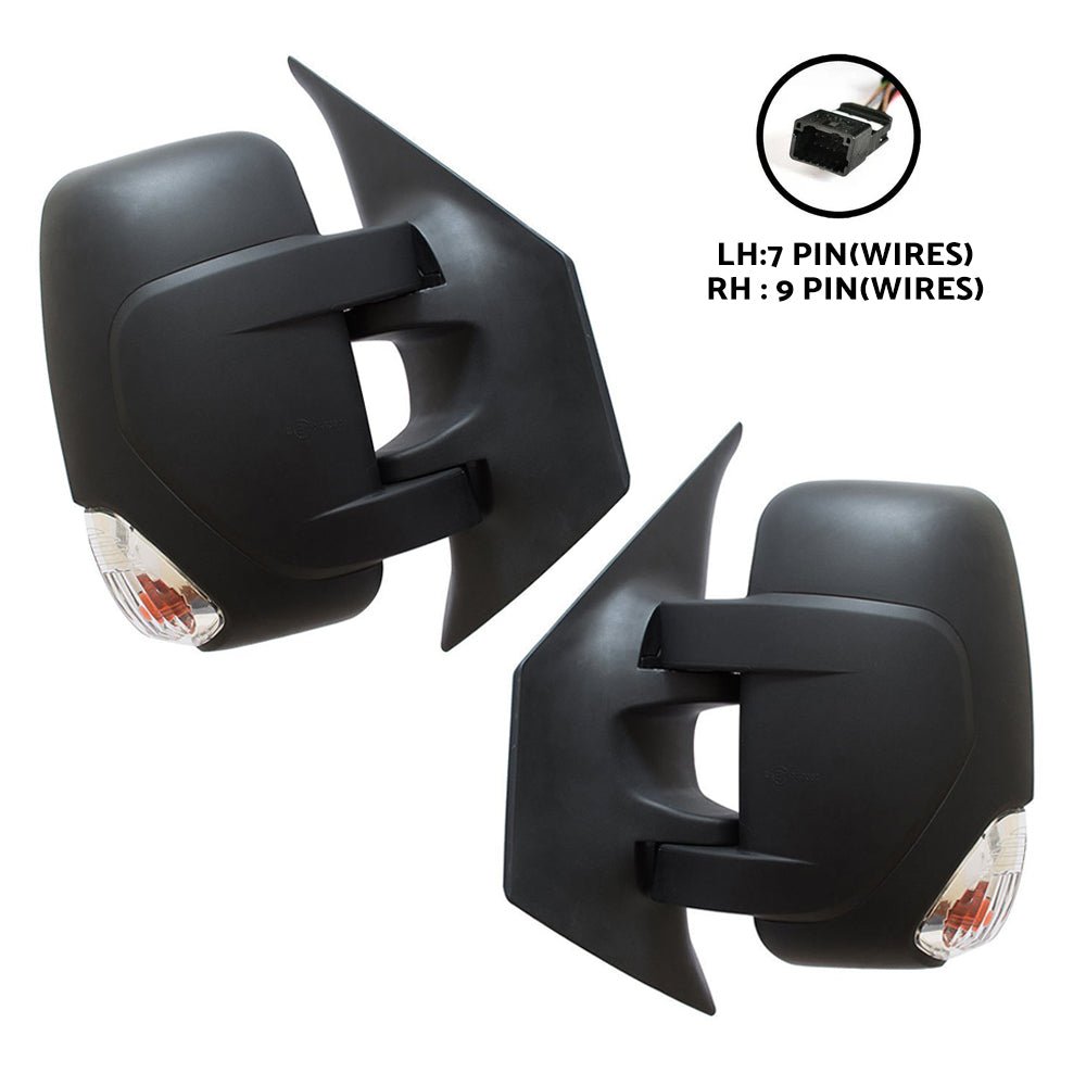 Pair Door Mirrors Electric w/ Indicator Suitable for Renault Master X62 2010–2025 - Frazy's Auto Parts