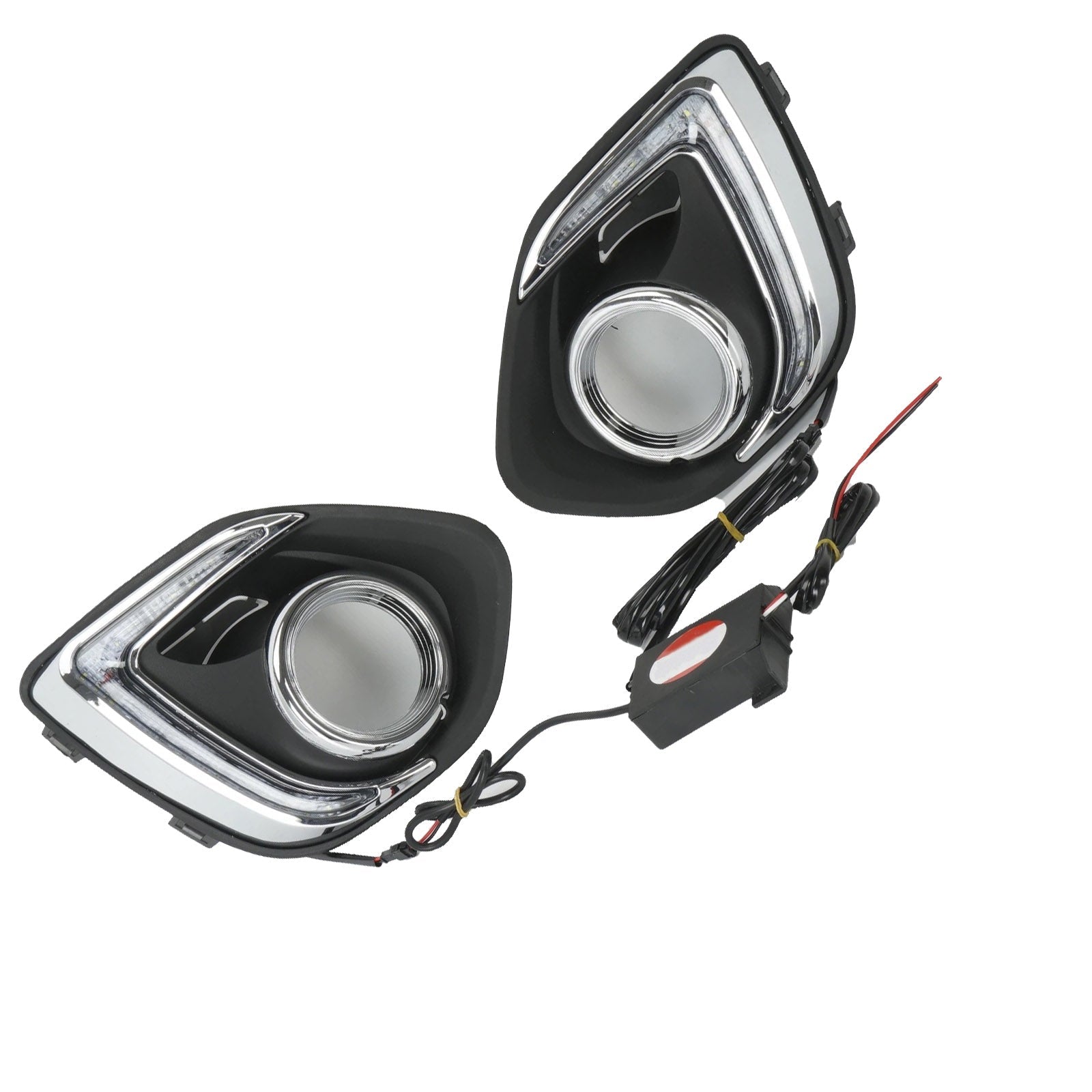Pair Front Fog Light Lamp LED 12V Suitable For Mitsubishi ASX Outlander 2013 - 15 - Frazy's Auto Parts