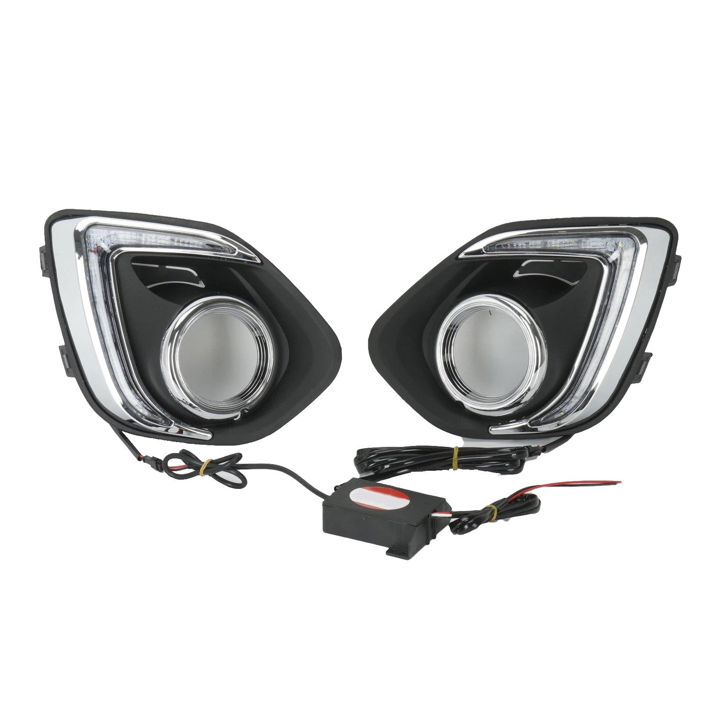 Pair Front Fog Light Lamp LED 12V Suitable For Mitsubishi ASX Outlander 2013 - 15 - Frazy's Auto Parts