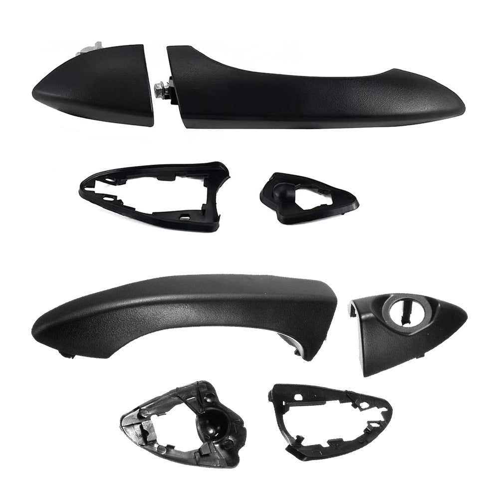 Pair Front Right & Left Outer Door Handles Dumb Black Suitable For BMW X5 E53 2000 - 2006 - Frazy's Auto Parts