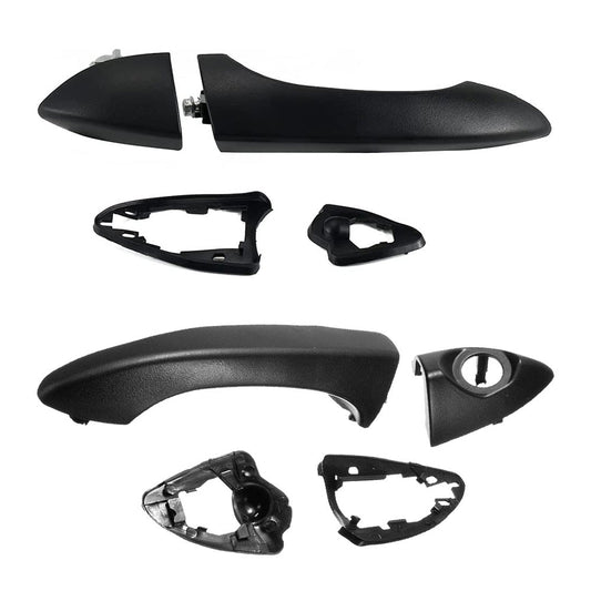 Pair Front Right & Left Outer Door Handles Dumb Black Suitable For BMW X5 E53 2000 - 2006 - Frazy's Auto Parts