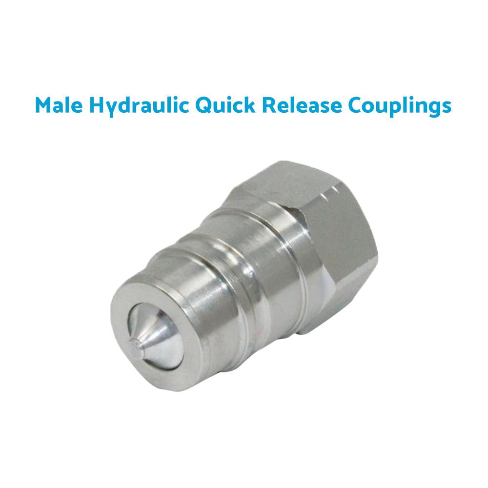 Pair Hydraulic Quick Release Coupling 1 or 2 Inch BSP Suitable For Tractor Loader Male & Female Set - Frazy's Auto Parts