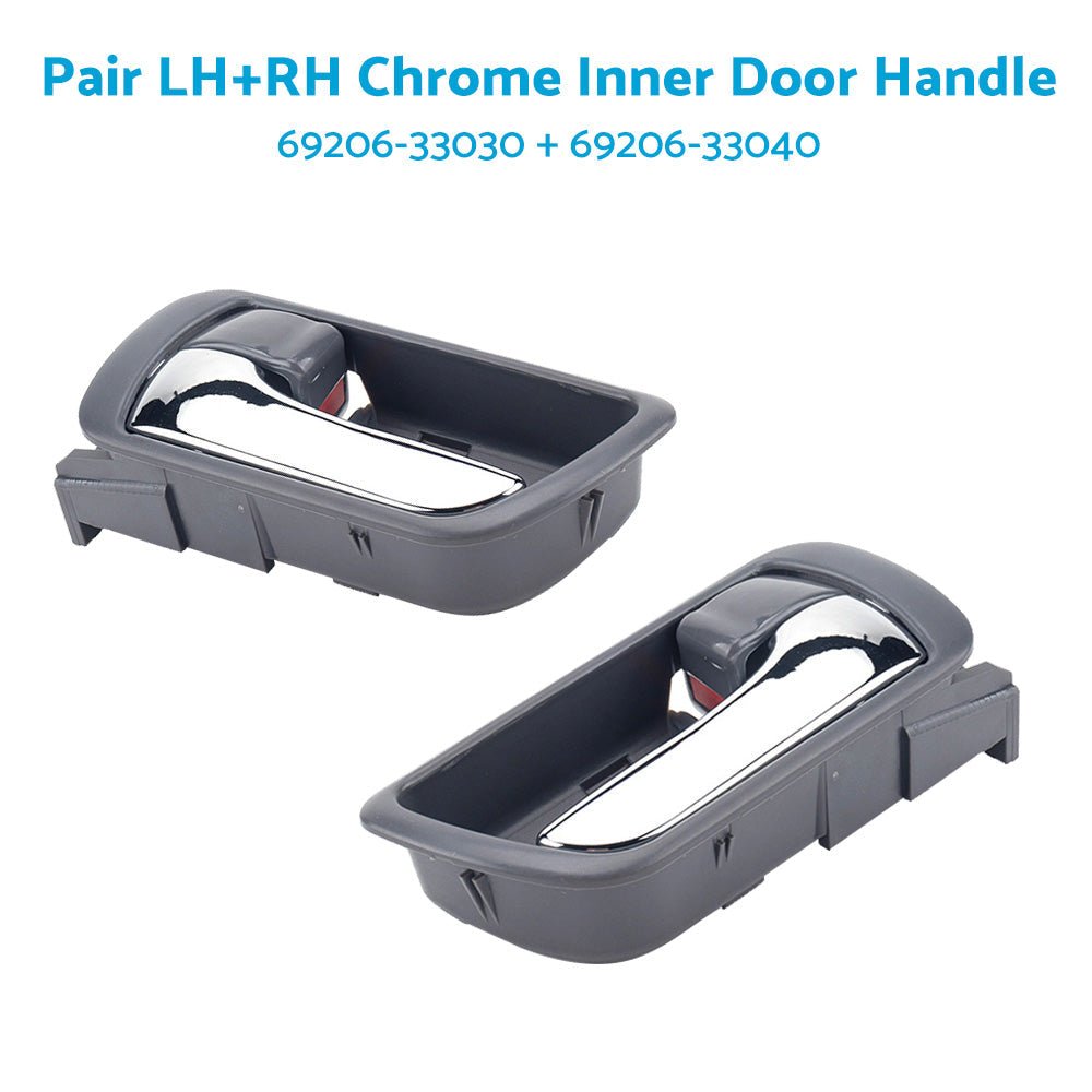 Pair LH & RH Inner Door Handle Chrome Suitable For Toyota Camry CV36 2002 - 2006 Front or Rear - Frazy's Auto Parts
