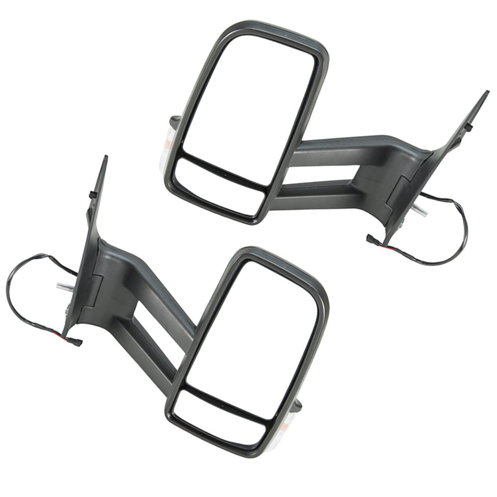 Pair Long Arm Door Mirrors Manual Fold Suitable for Mercedes - Benz Sprinter 2006–2018 - Frazy's Auto Parts