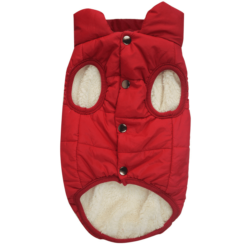 Pet Dog Warm Windproof Coat Fleece Jacket Jumper Sweater Winter Puppy Clothes AU - Frazy's Auto Parts