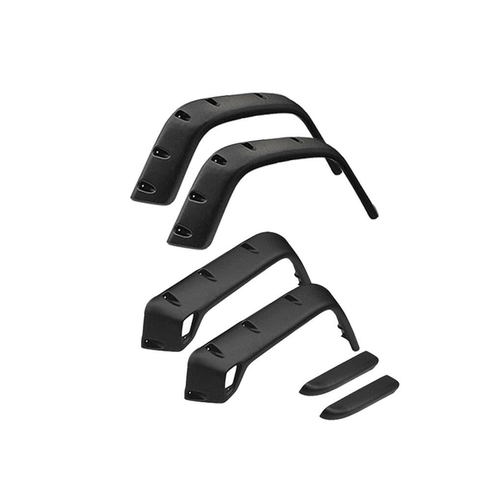 Pocket Style Matte Black Fender Flares Jungle Guard Suitable For Jeep Wrangler TJ 1997 - 2006 - Frazy's Auto Parts