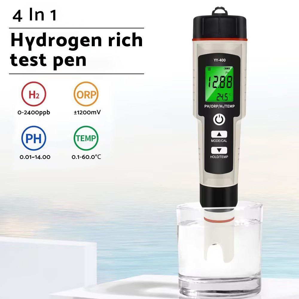 Portable 4 In 1 Hydrogen - Rich Test Pen PH ORP TEMP Water Quality Meter Tester - Frazy's Auto Parts