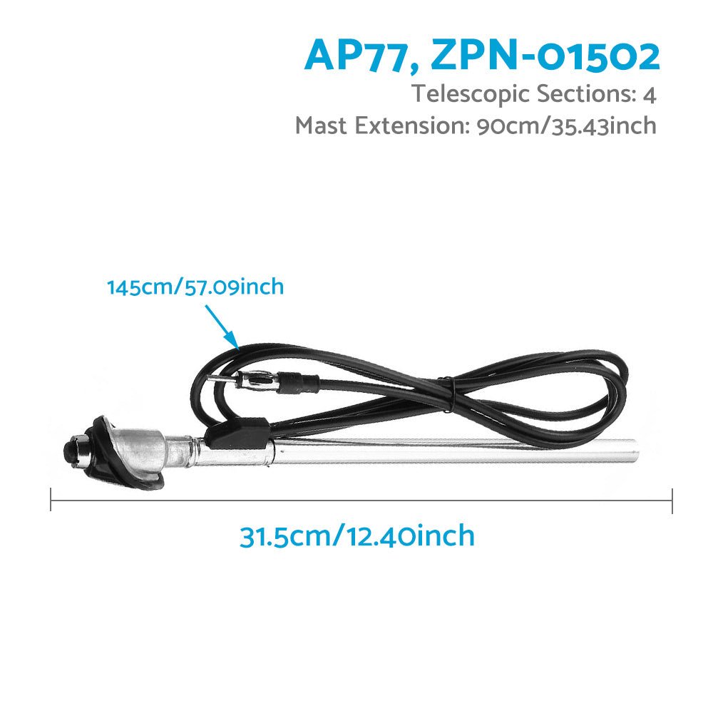 Power Signal Antenna Aerial Guard Mount Manual Push Down Suitable for Toyota Hilux 1989 - 1997 - Frazy's Auto Parts