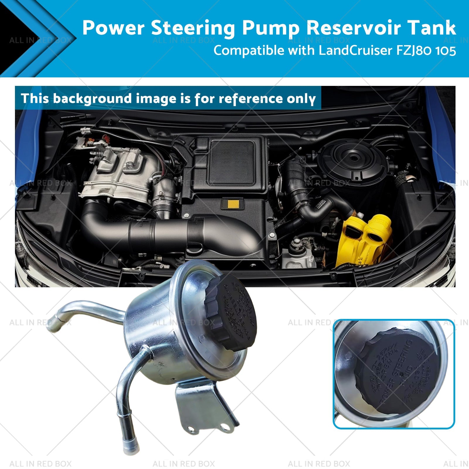 Power Steering Pump Reservoir Tank Suitablefor LandCruiser 70 - 105 Series HZJ HDJ - Frazy's Auto Parts