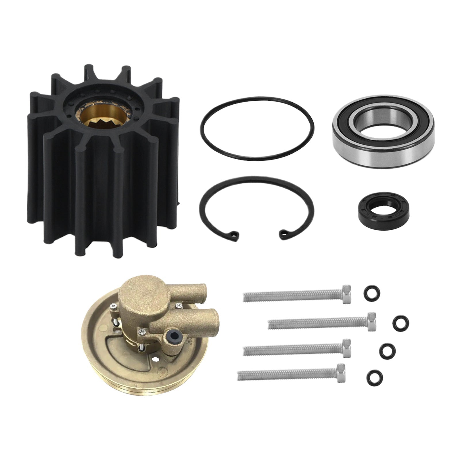 Pump Rebuild Kit+ Raw Water Sea Impeller Pump Suitable for Volvo Penta 21212799 - Frazy's Auto Parts
