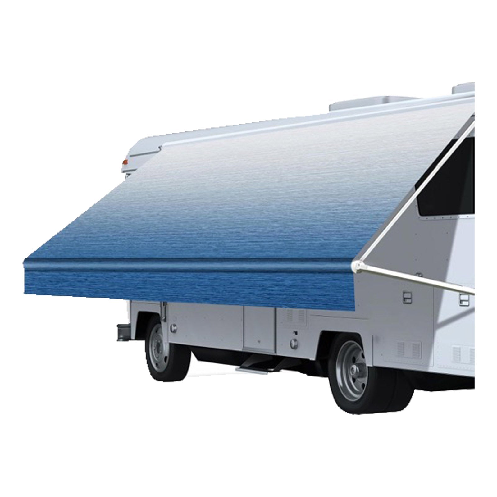 PVC Vinyl Awning Fabric Blue Fade 13 - 16FT Suitable For RV Caravan Trailer Camper - Frazy's Auto Parts