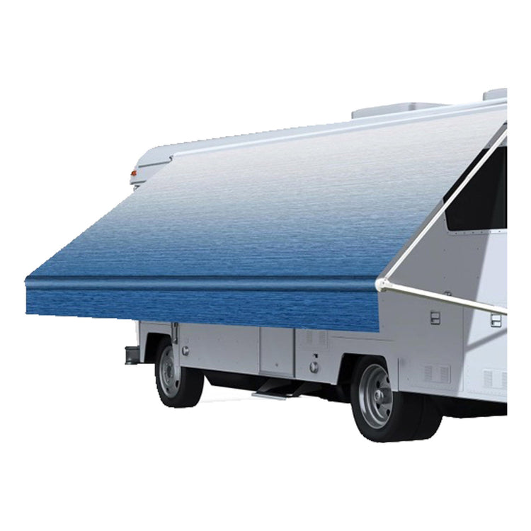 PVC Vinyl Awning Fabric Blue Fade 13 - 16FT Suitable For RV Caravan Trailer Camper - Frazy's Auto Parts