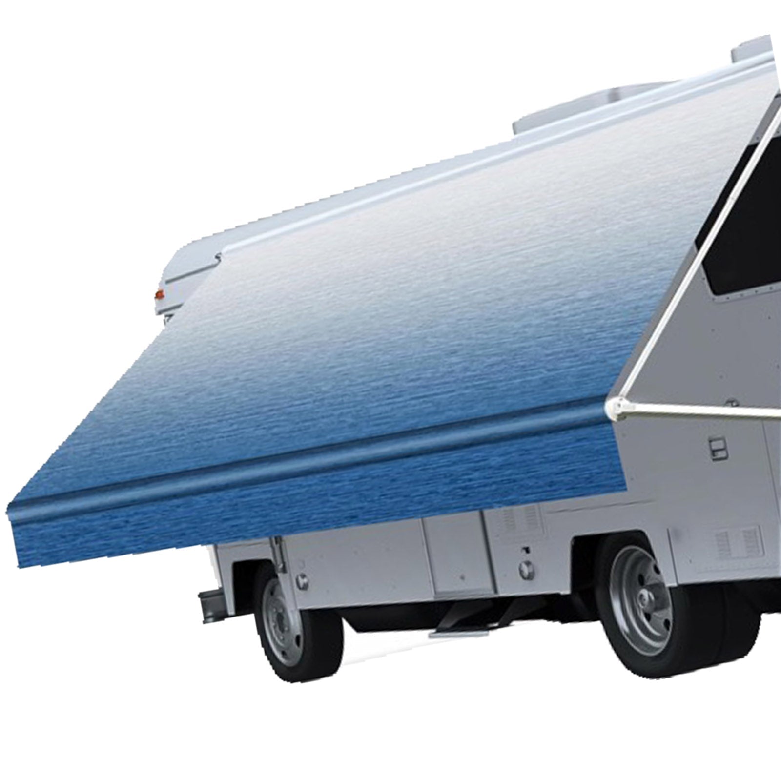 PVC Vinyl Awning Fabric Blue Fade 13 - 16FT Suitable For RV Caravan Trailer Camper - Frazy's Auto Parts