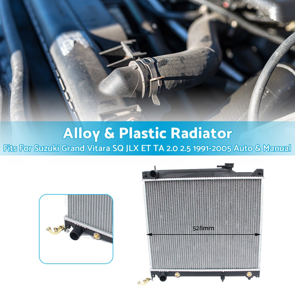 Radiator Cool Suitable for Suzuki Grand Vitara SQ JLX ET TA 2. 0 2. 5 Auto Manual 1991 - 2005 - Frazy's Auto Parts