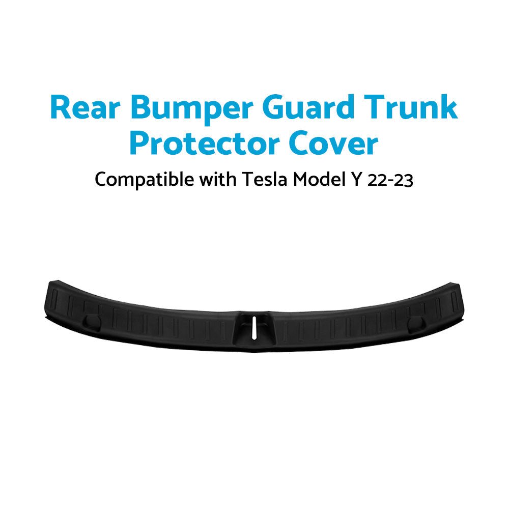 Rear Bumper Guard Trunk TPE Protector Cover Suitable For Tesla Model Y 22 - 23 - Frazy's Auto Parts