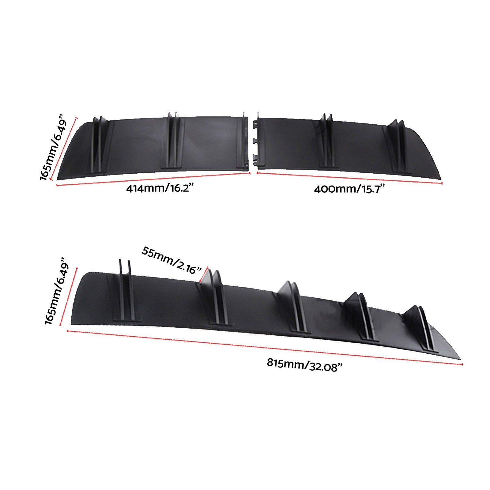 Rear Diffuser Suitable For Mitsubishi Lancer CJ / CF Sedan Bumper Spoiler - Frazy's Auto Parts