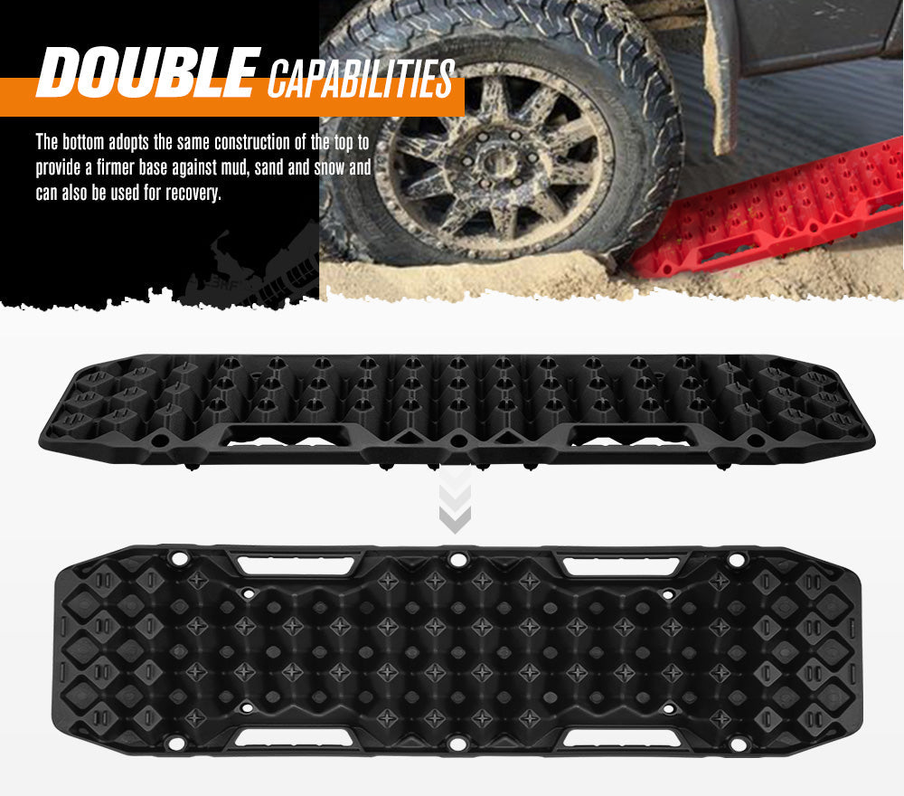 BUNKER INDUST Pair 10T Recovery Tracks - Black