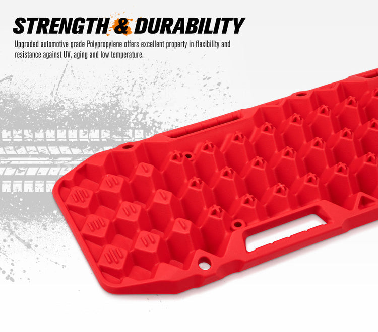 BUNKER INDUST Pair 10T Recovery Tracks - Red