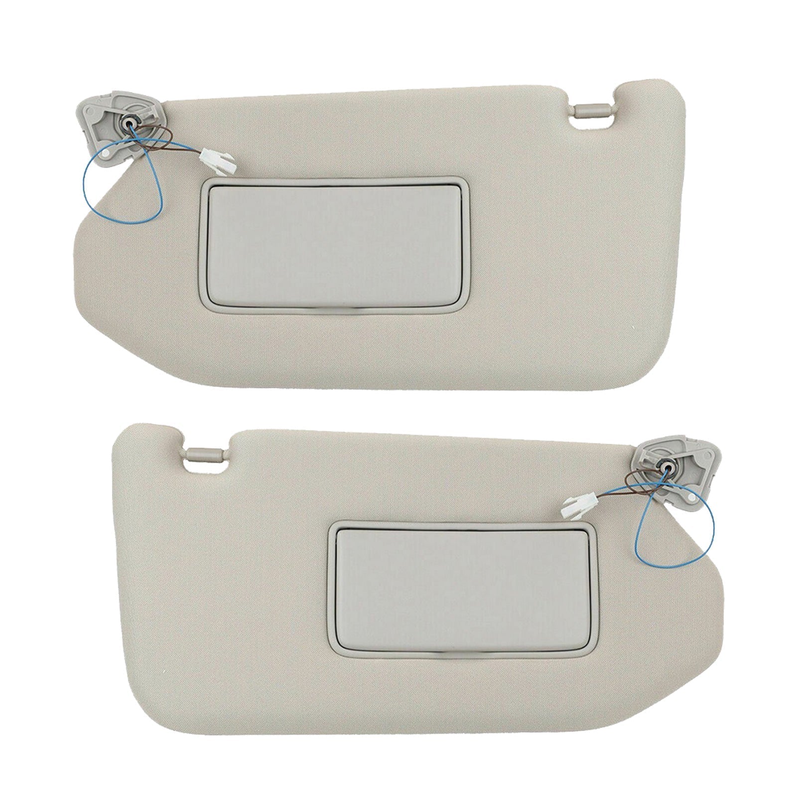 RH&LH Grey Sun Visor W/Mirror Suitable for Nissan Pathfinder Infiniti QX60 JX35 - Frazy's Auto Parts
