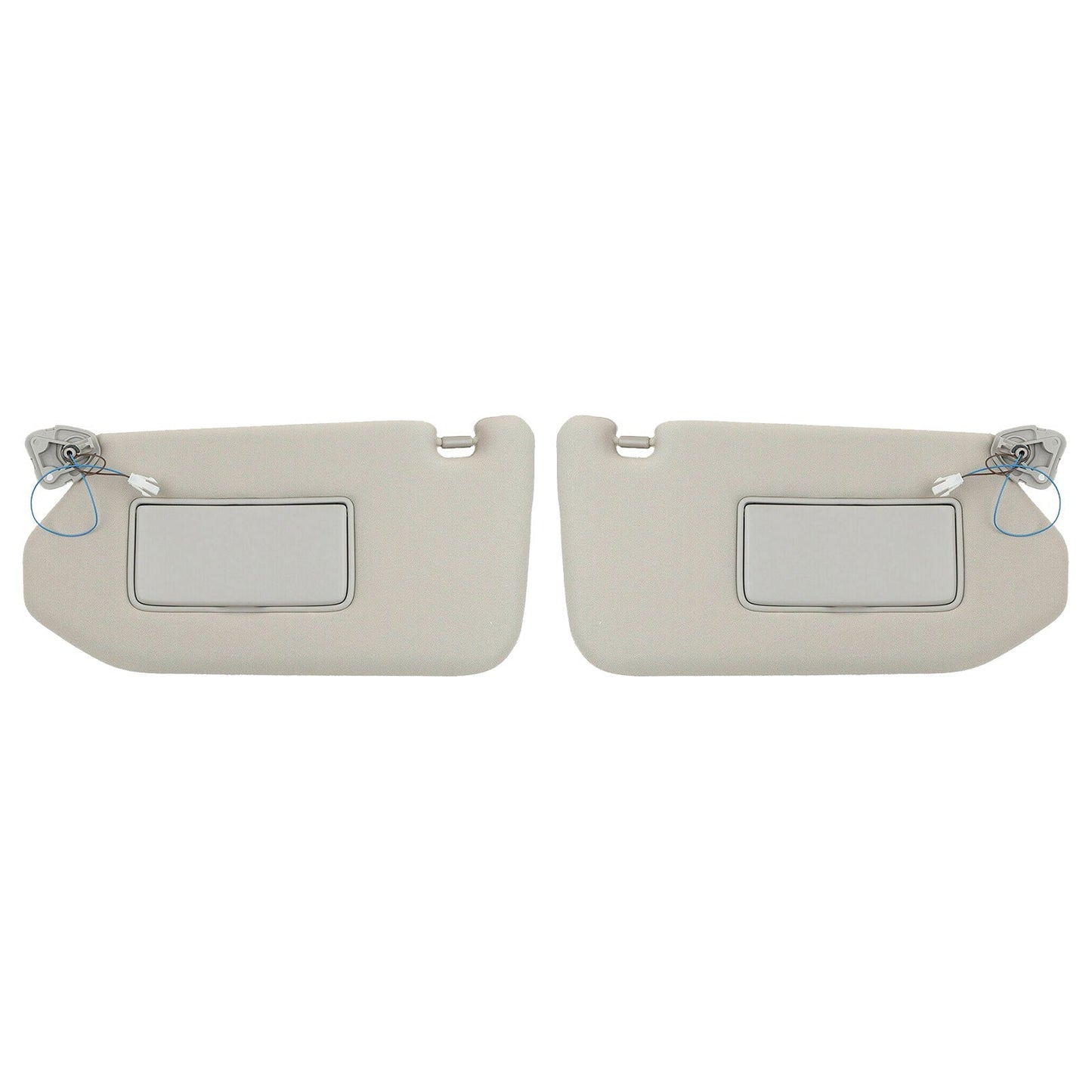 RH&LH Grey Sun Visor W/Mirror Suitable for Nissan Pathfinder Infiniti QX60 JX35 - Frazy's Auto Parts