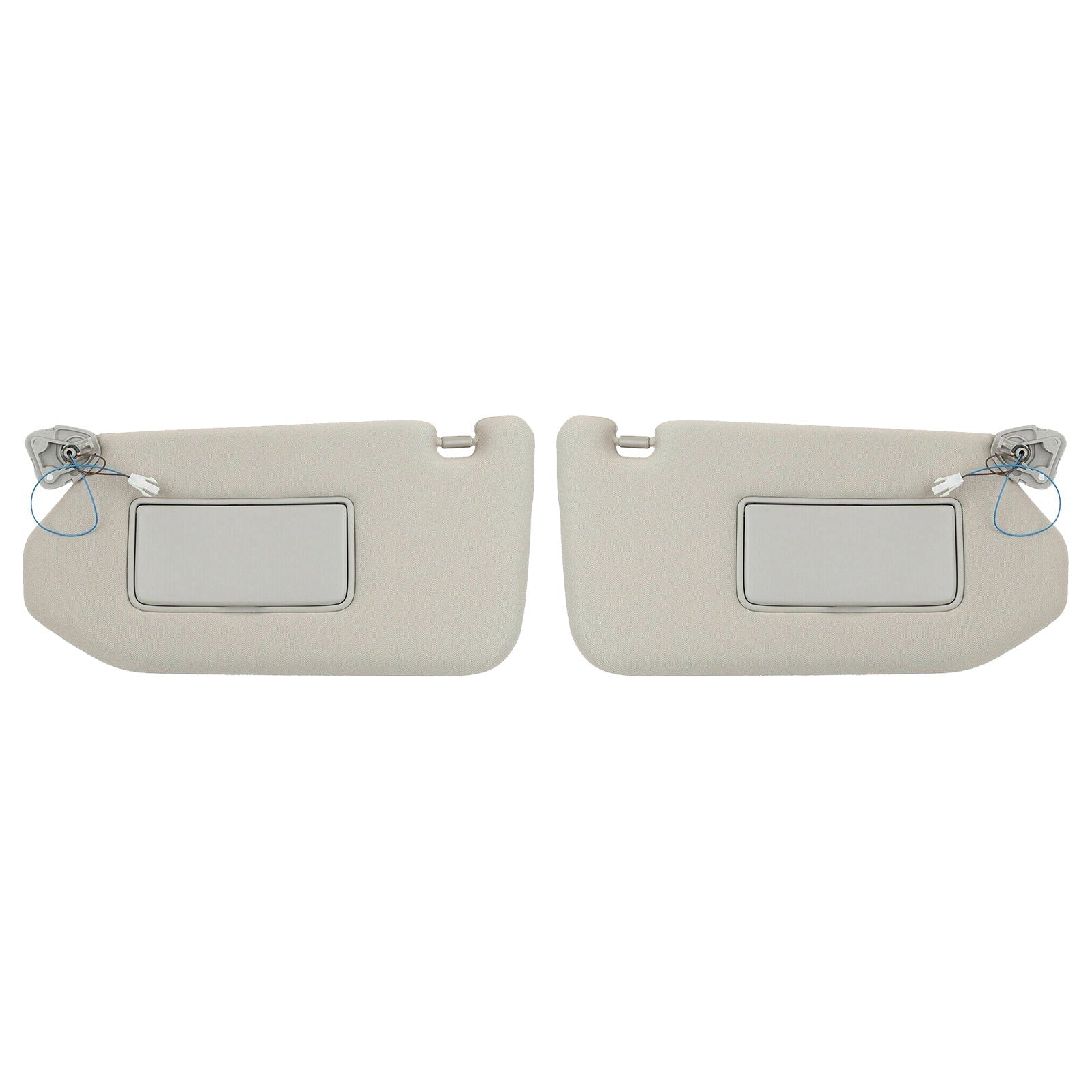 RH&LH Grey Sun Visor W/Mirror Suitable for Nissan Pathfinder Infiniti QX60 JX35 - Frazy's Auto Parts