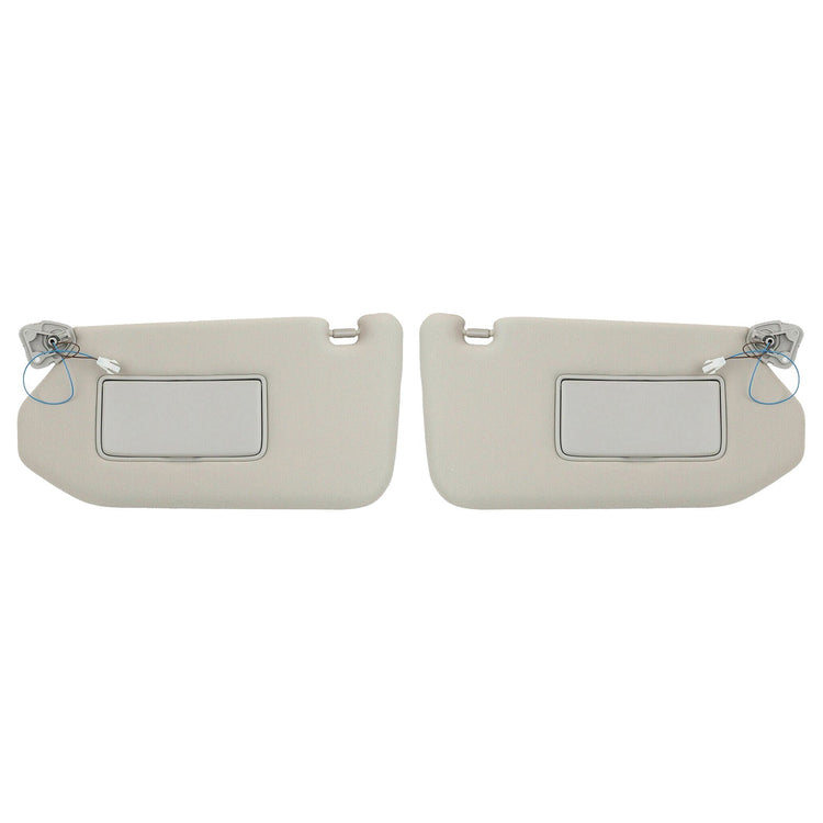 RH&LH Grey Sun Visor W/Mirror Suitable for Nissan Pathfinder Infiniti QX60 JX35 - Frazy's Auto Parts