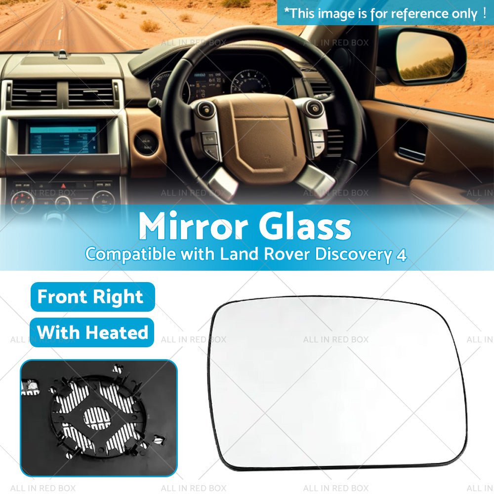 Right Side Mirror Glass Suitable for Land Rover Discovery 4 2009 - 2013 w Heated - Frazy's Auto Parts