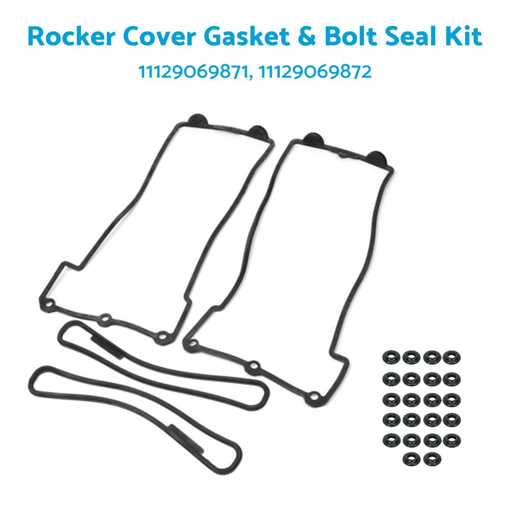 Rocker Cover Gasket and Bolt Seal Kit Fit For BMW M60 M62 V8 E34 E39 E32 E38 - Frazy's Auto Parts