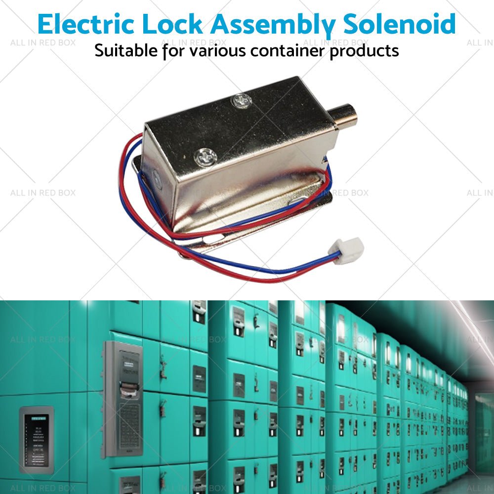 Round Electronic Solenoid Latch Lock 12V 0. 6A Electric Release Assembly Catch - Frazy's Auto Parts