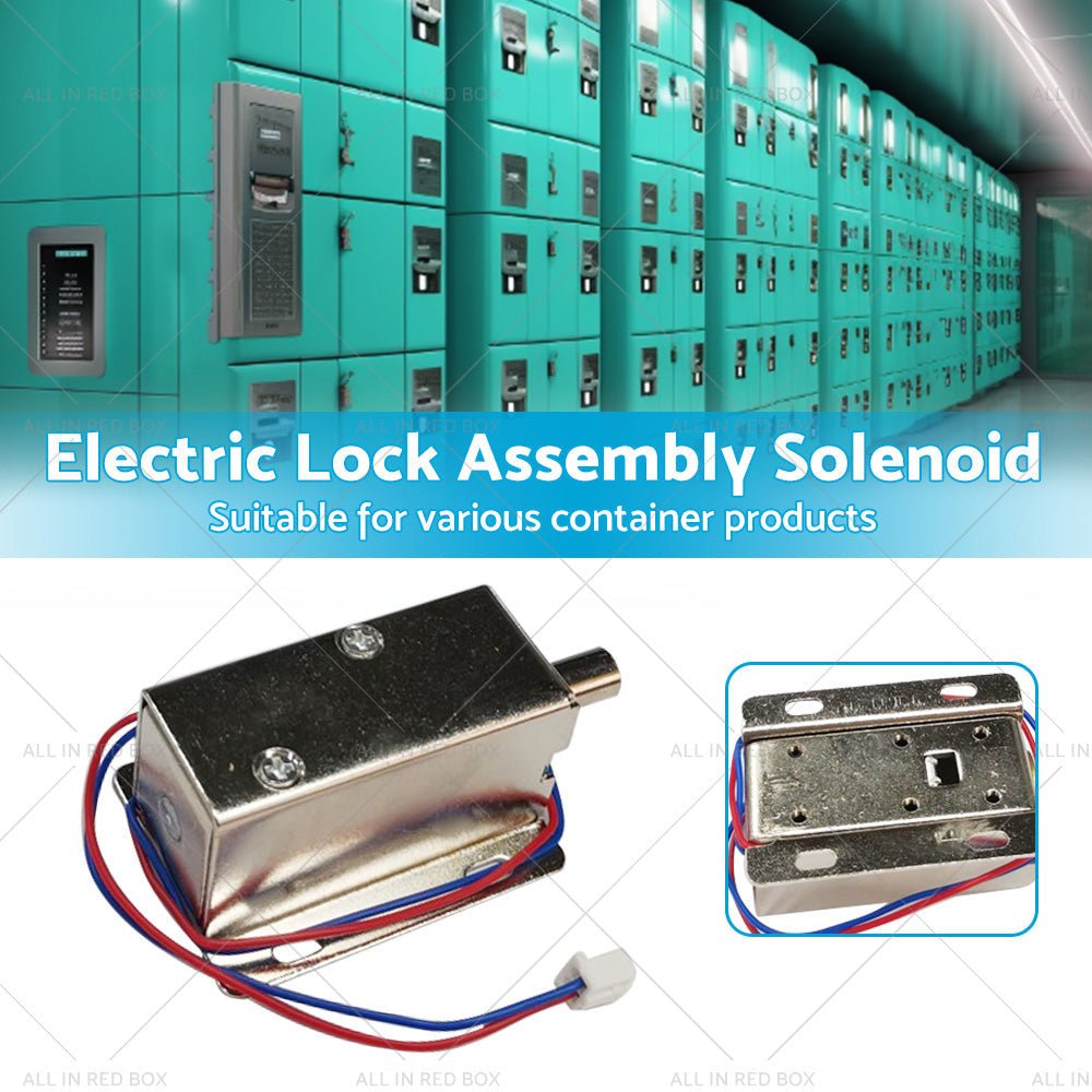 Round Electronic Solenoid Latch Lock 12V 0. 6A Electric Release Assembly Catch - Frazy's Auto Parts