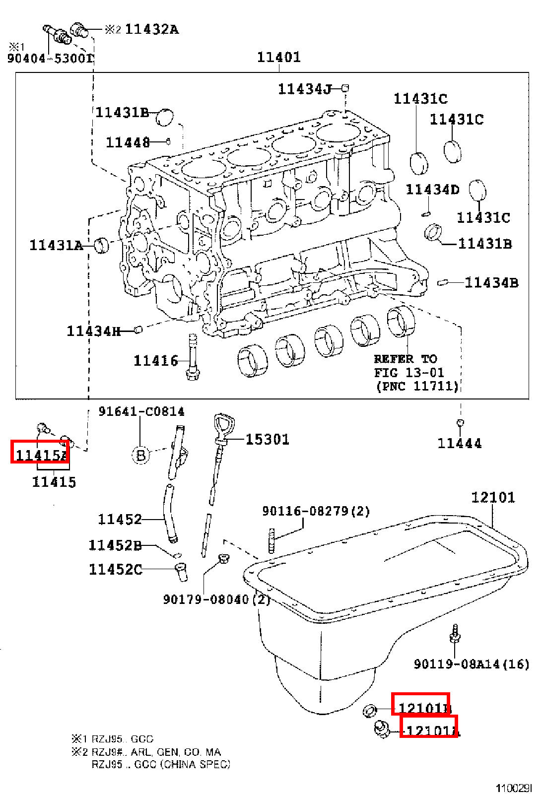Genuine Yaris ZSP90 SCP10 NLP90 NLP130 1.4 1.0 1.8 Sump Drain Plug w Washer