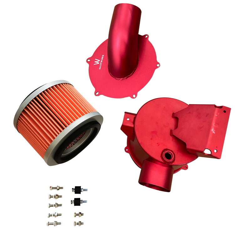 Aluminum Hi Flow ZD30 Airbox Fit Nissan Patrol Turbo V8 GQ GU Red