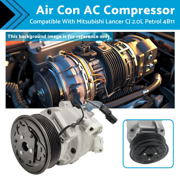 Air Con AC Compressor Suitable for Mitsubishi Lancer CJ 2.0L Petrol 4B11