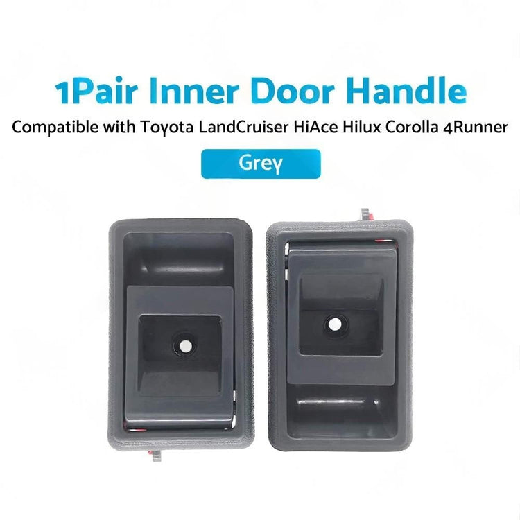 GREY Front/Rear PAIR Inner Door Handle Suitable For Toyota Landcruiser 75 78 79