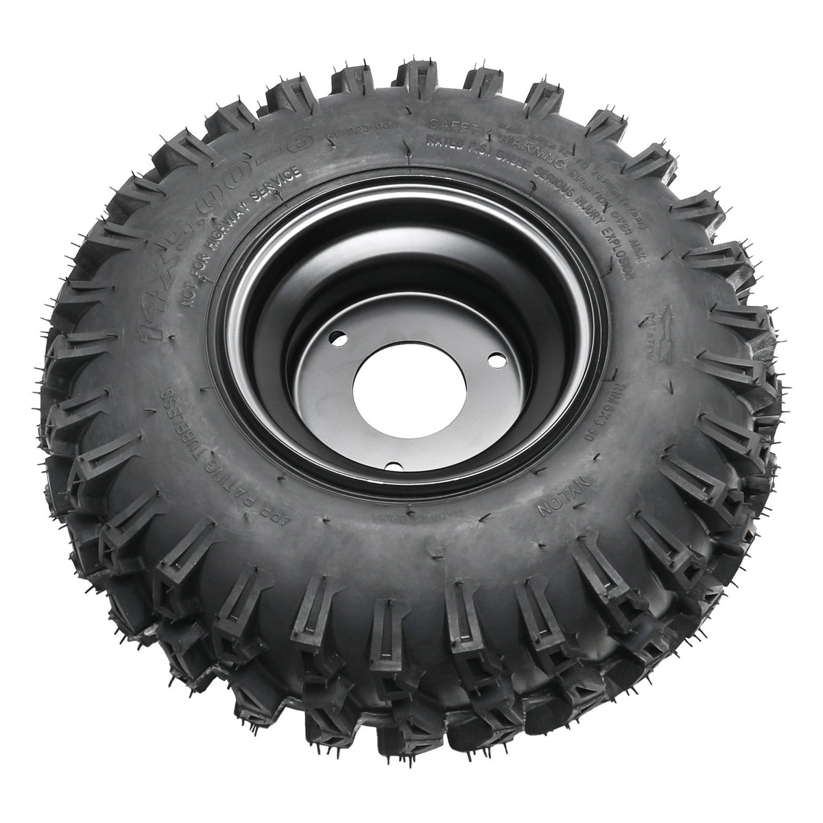 4Pack 14x5-6 14x5.00-6 Tyre Rim Wheel 6" 3 Hole 78mm for Go Kart ATV Quad E Bike