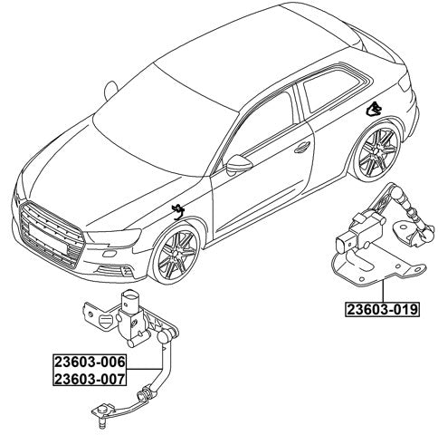 Rear Level Sensor Fits Volkswagen 5Q0512521E