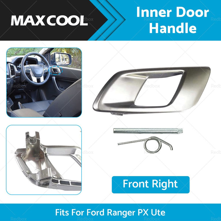 Front Right Inner Door Handle Dark Chrome Suitable for Ford Ranger 2011-