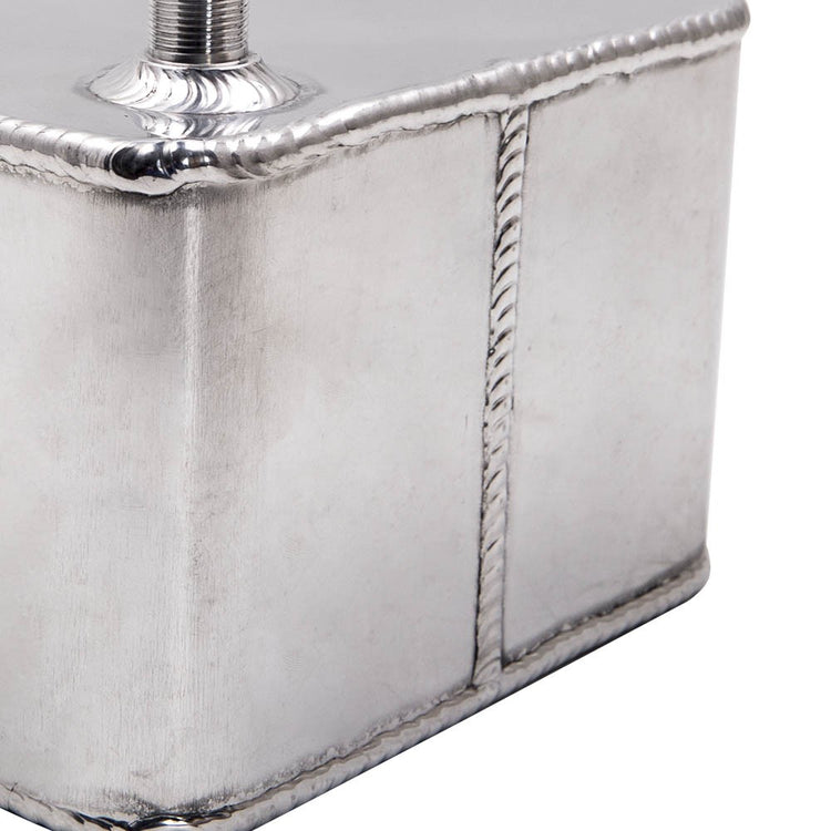 Universal Aluminum 2.5LCoolant Radiator Overflow Recovery Water Tank Silver