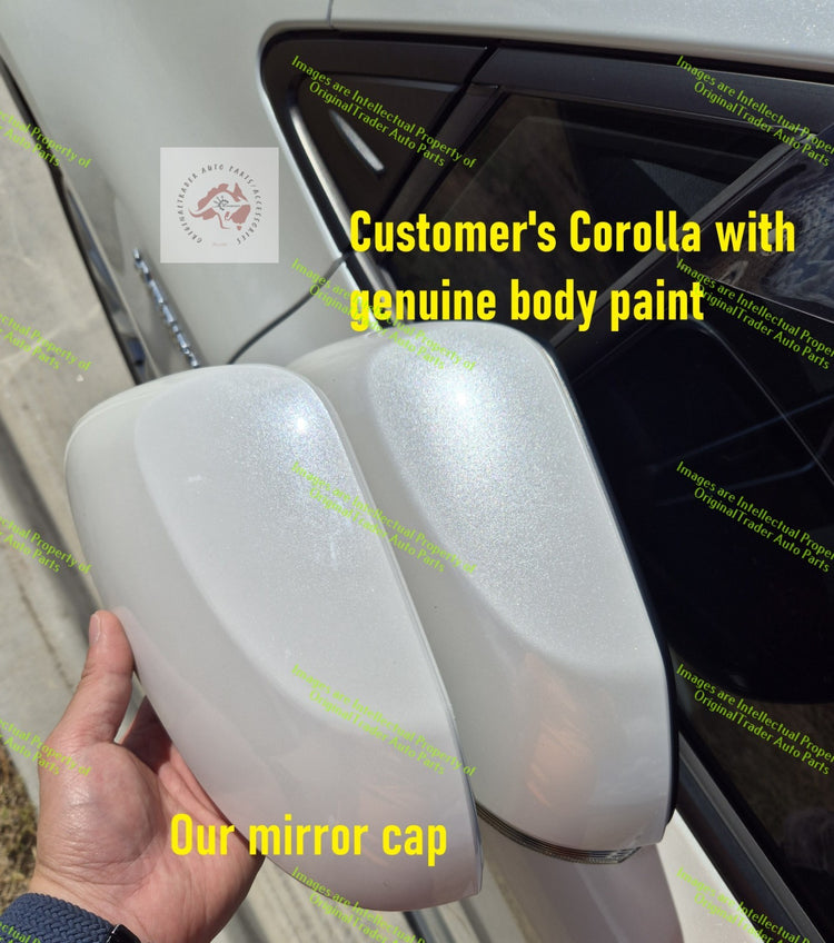 Right Side Mirror Case Cap for Toyota Corolla E210 Series Frosted White 089