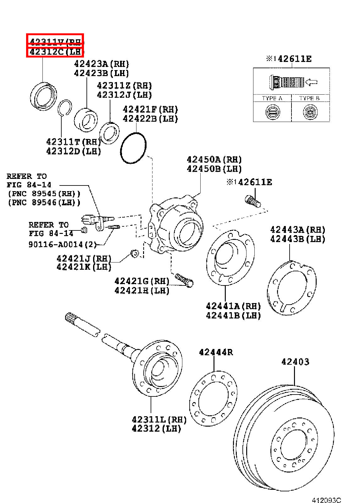 Genuine Tacoma TRN265 TRN260 TRN245 Rear Axle Shaft Inner Oil Seal