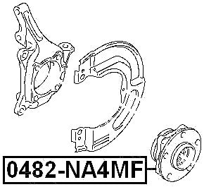 Front Wheel Hub Fits Mitsubishi MR594979