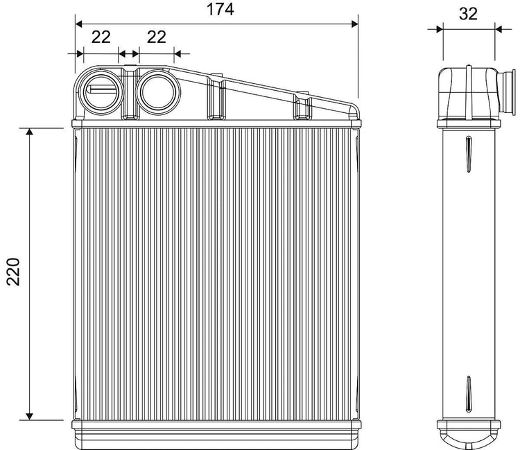 Valeo Skoda Octavia Superb Yeti Heat Exchanger 1K0819031E 1K0819031