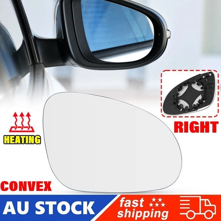 DRIVER SIDE FOR VW GOLF MK5 2004-2008 MIRROR GLASS HEATED BACK PLATE RIGHT AUS