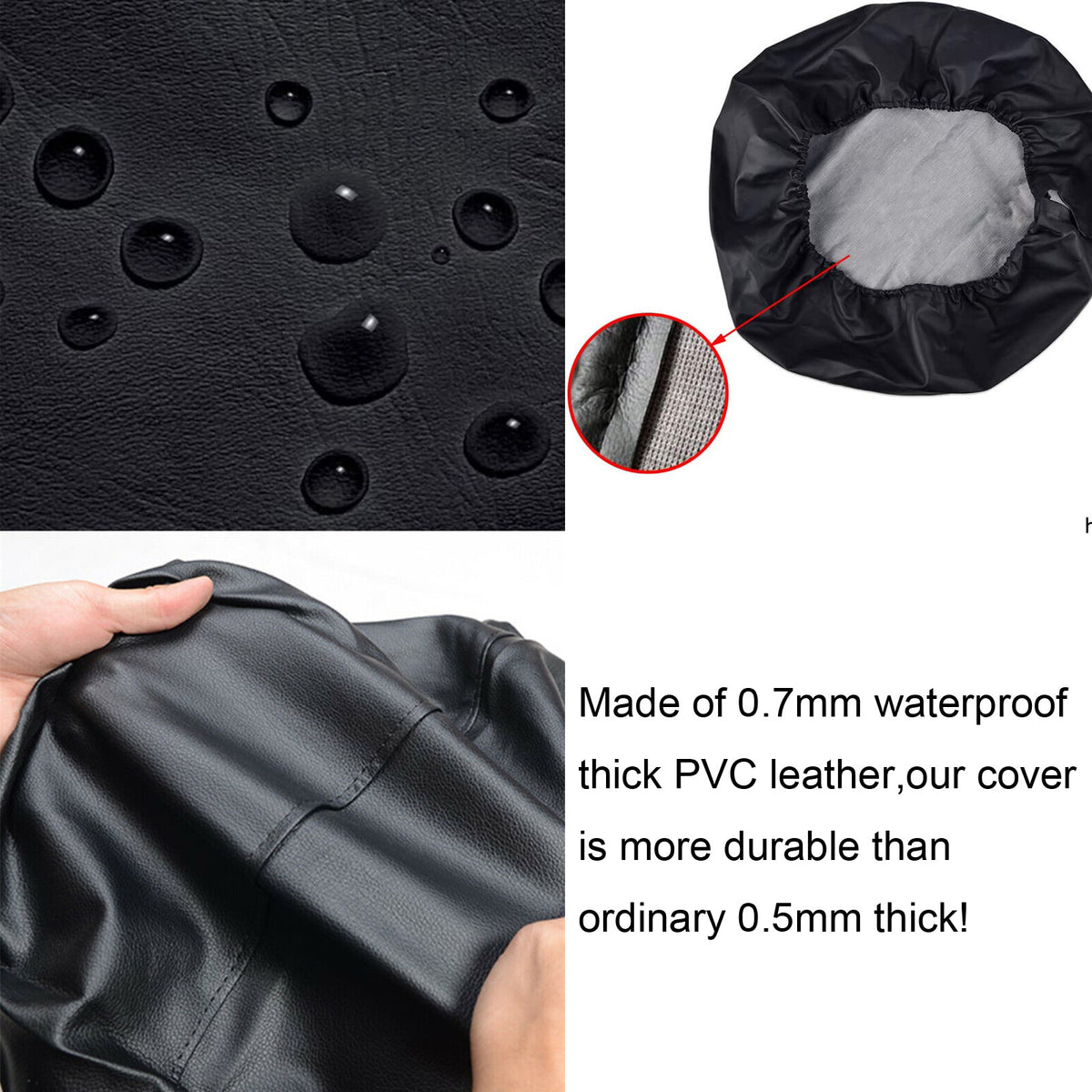 18'' Spare Tire Wheel Cover for 285/50R18 285/50R20 285/55R18 285/55R20 Mud Tyre