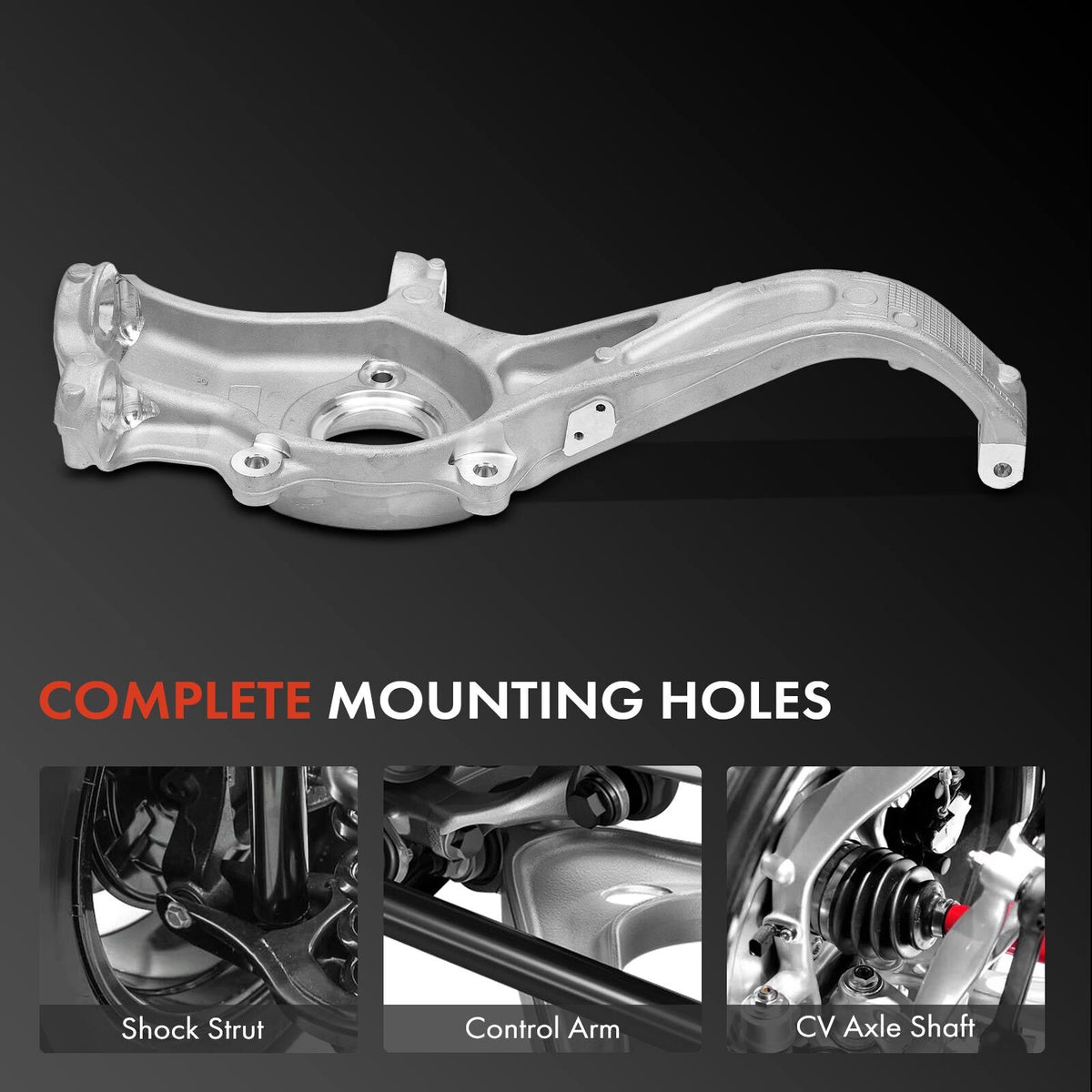 1x Front Right Steering Knuckle for Tesla Model 3 5YJ3 EV 2017-2023 Sedan RWD