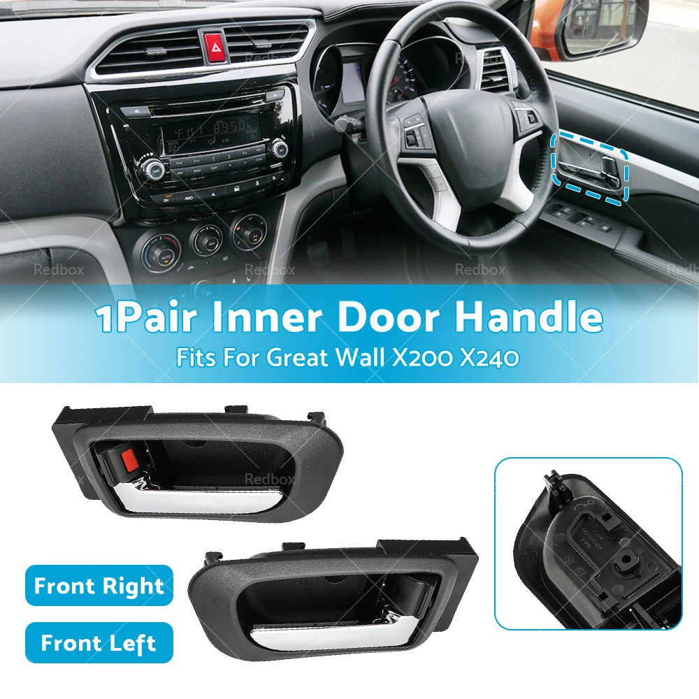 Pair LH RH Front Inner Door Handle Suitable For Great Wall X200 11-17 X240 10-16