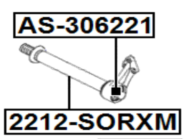 AS-306221 Febest Axle Shaft Bearing 30X62X21 49560-2S250-FFF 49560-2S650-FFF