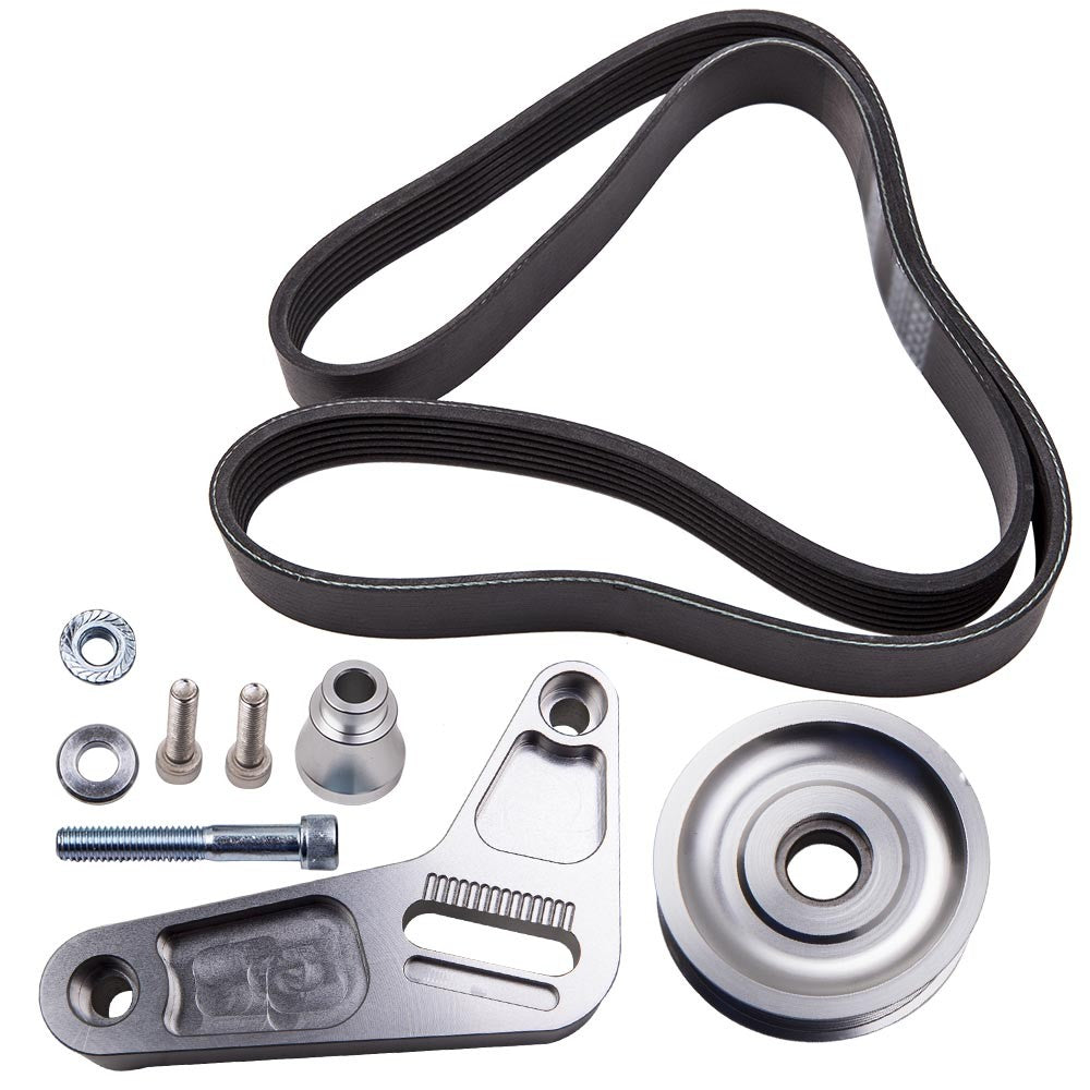 Swap Adjustable Idler Pulley Belt Kit For Honda Civic Integra K24 engine 06-09